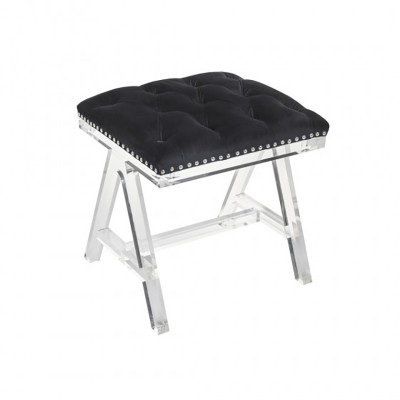 ACRYLIC OTTOMAN BLACK